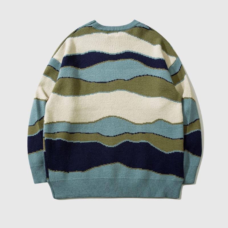 Vintage Striped Couple's Sweater