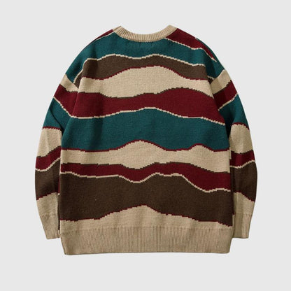 Vintage Striped Couple's Sweater