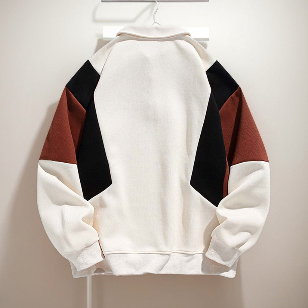 Color-Block Polo Sweatshirt