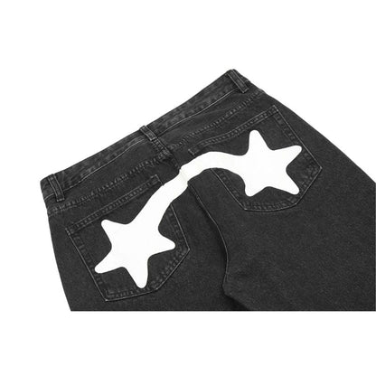 Star Pattern Printed Jeans,Pant