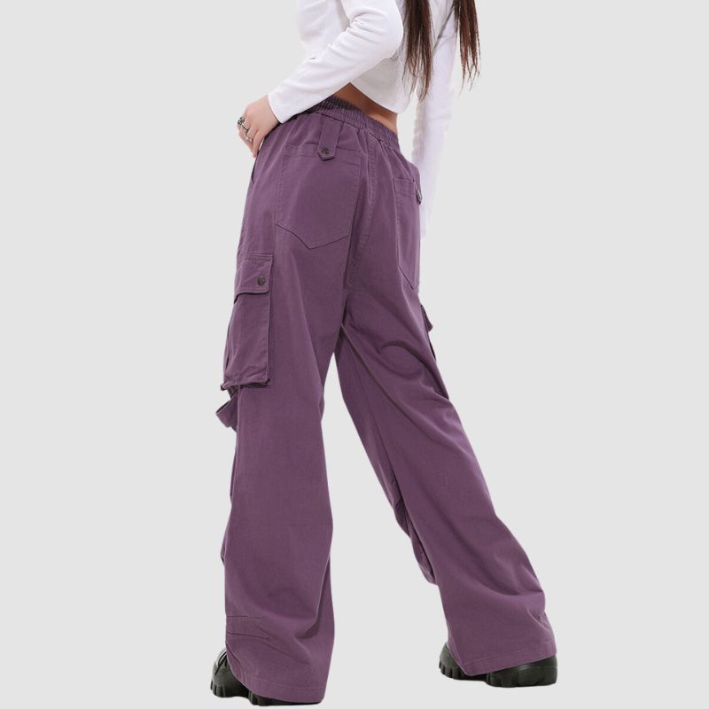 Pleated Multi Pocket Patch Cargo Pants