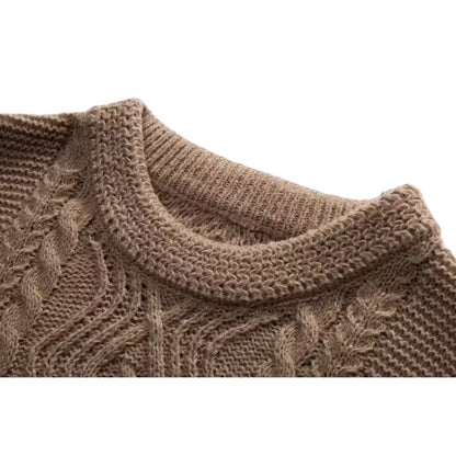 Twist Embroidered Knit Pullover,Sweater