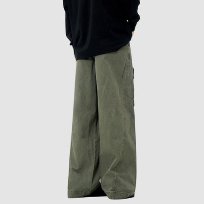 Vintage Solid Cargo Pants