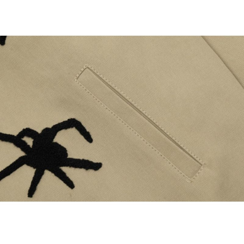 Streetwear Spider Embroidered Jacket