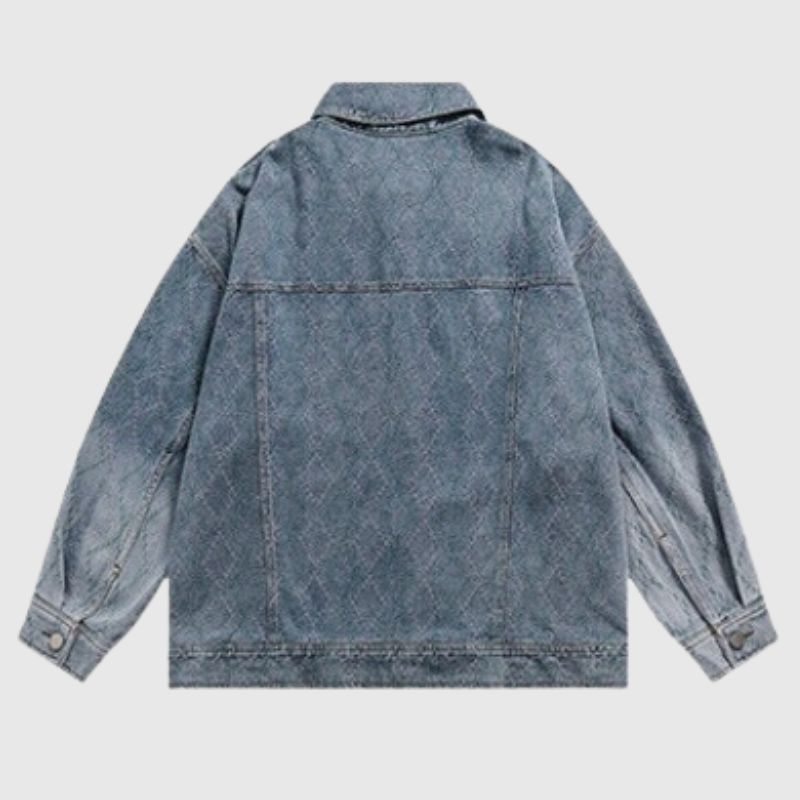 Vintage Patchwork Denim Contrast Jacket