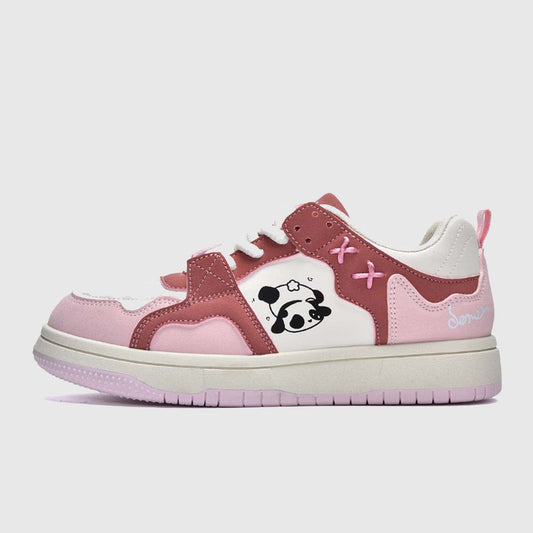 Panda Pop Art Sneakers,Skate Shoes