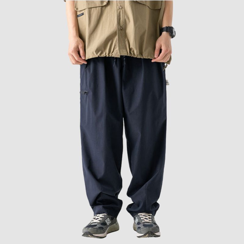 Vintage Zipper Pocket Design Cargo Pants