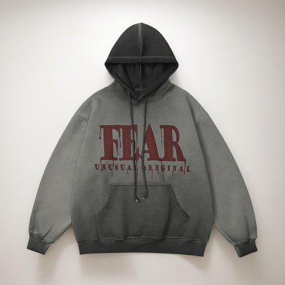 Letter Printed Design Hoodies