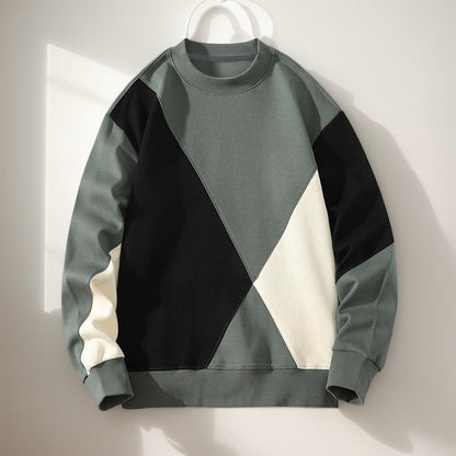 Geometric Patchwork Sweatshirt