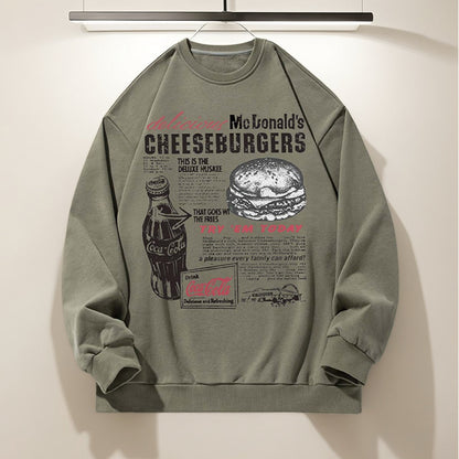 Vintage Fast Food Graphic Sweatshirt