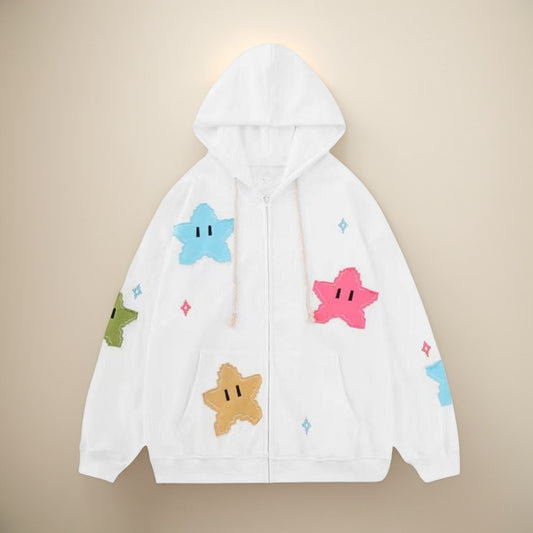 Starry Zip-Up Hoodie