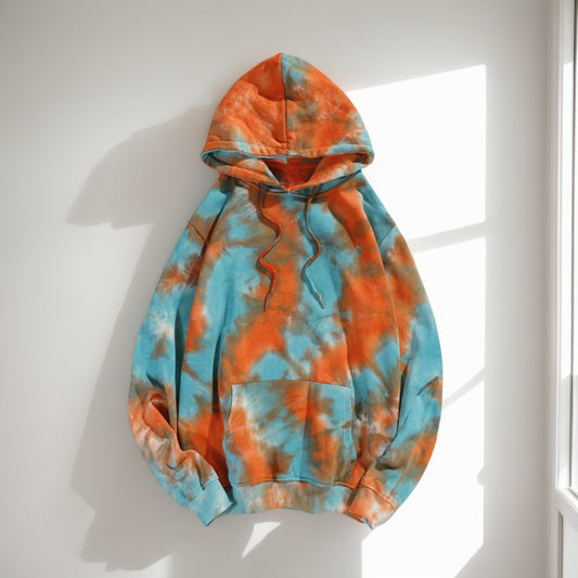 Hip-Hop Tie-Dye Hooded Sweatshirt