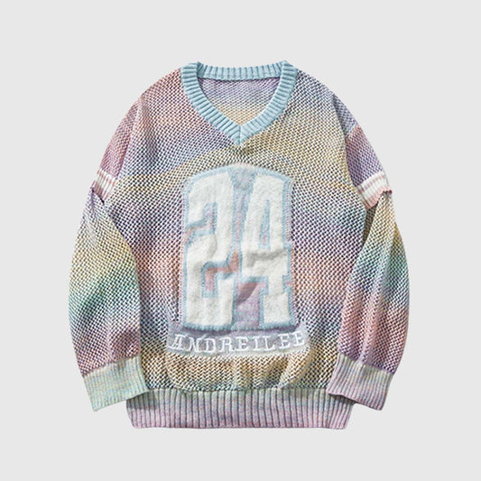 Vintage Colorful Knit Sweater