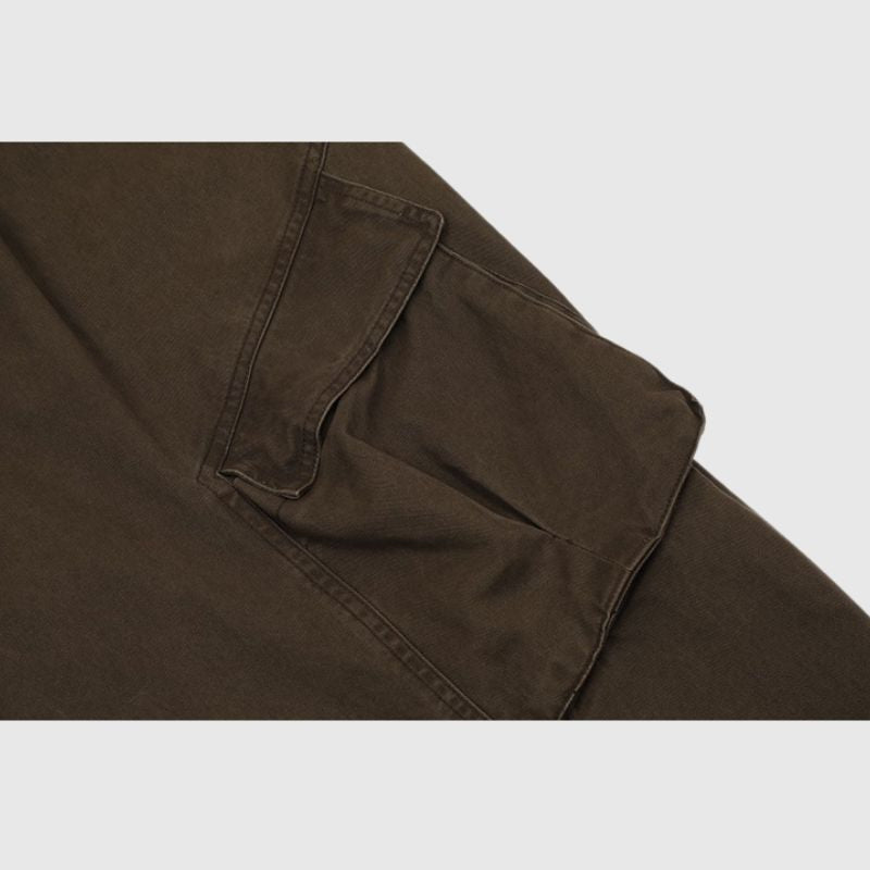 Vintage Solid Cargo Pants