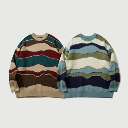 Vintage Striped Couple's Sweater