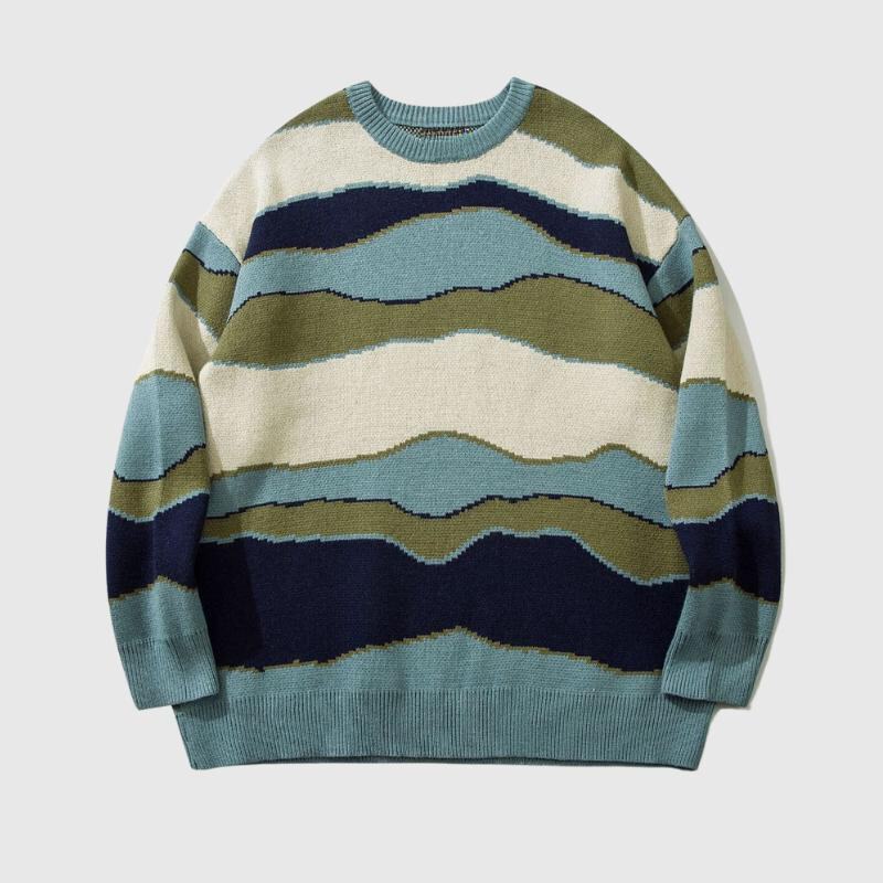 Vintage Striped Couple's Sweater