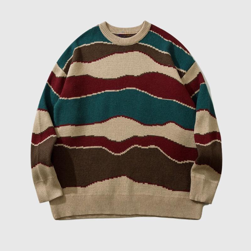 Vintage Striped Couple's Sweater