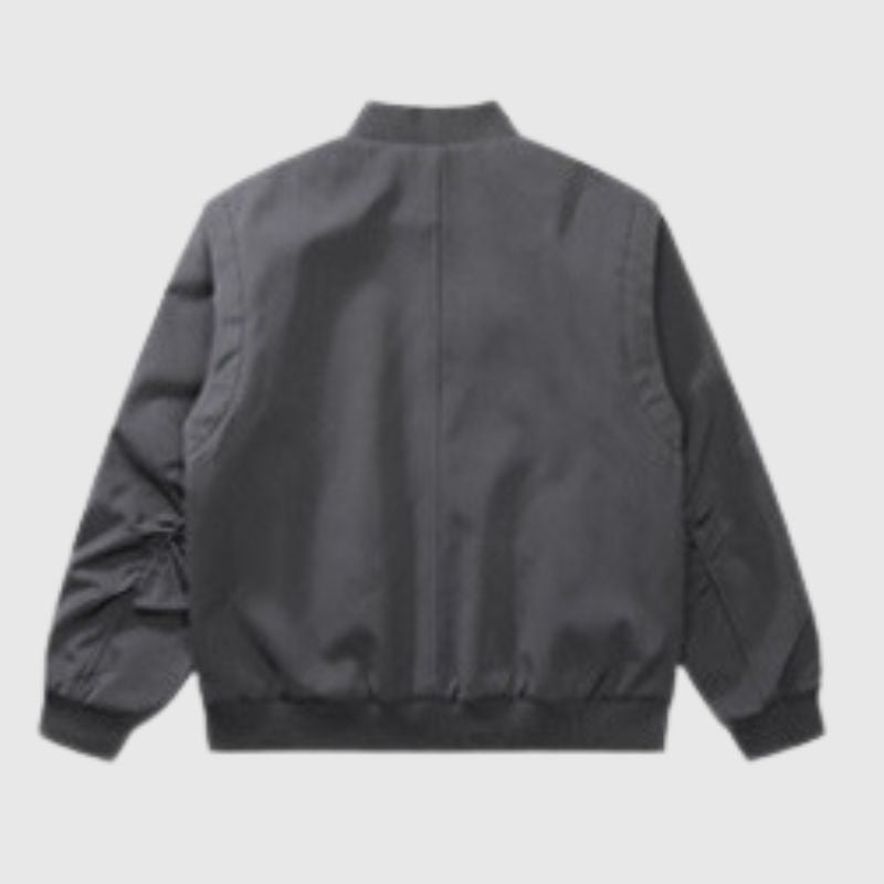 Flight-Inspired Minimalist High Street Baseball Jacket