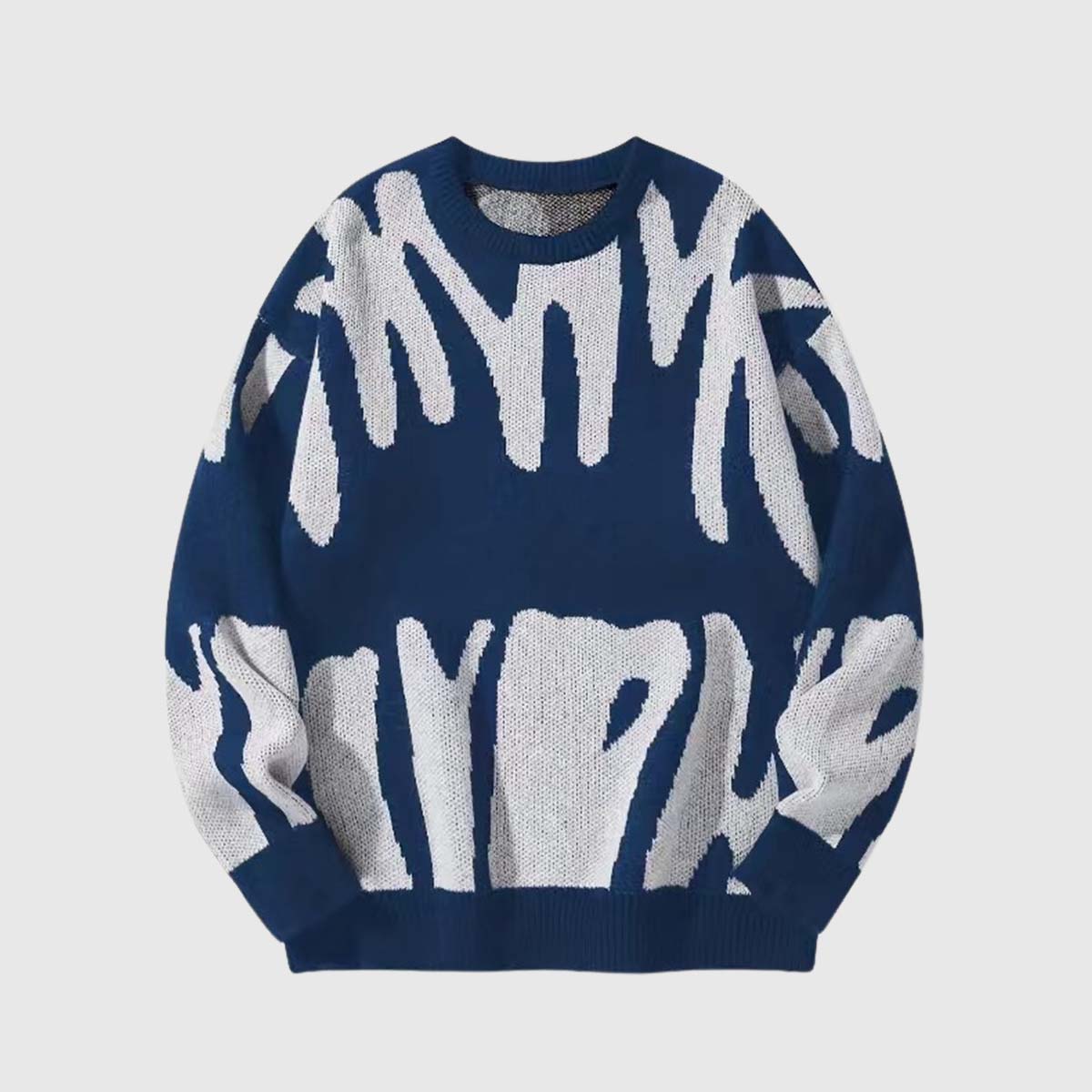 Irregular Color Contrast Design Pullover,Sweater