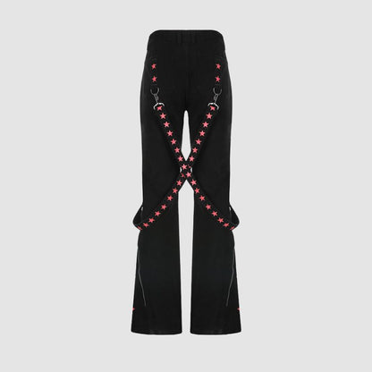 Rainguicy Star Print Jeans,Pant