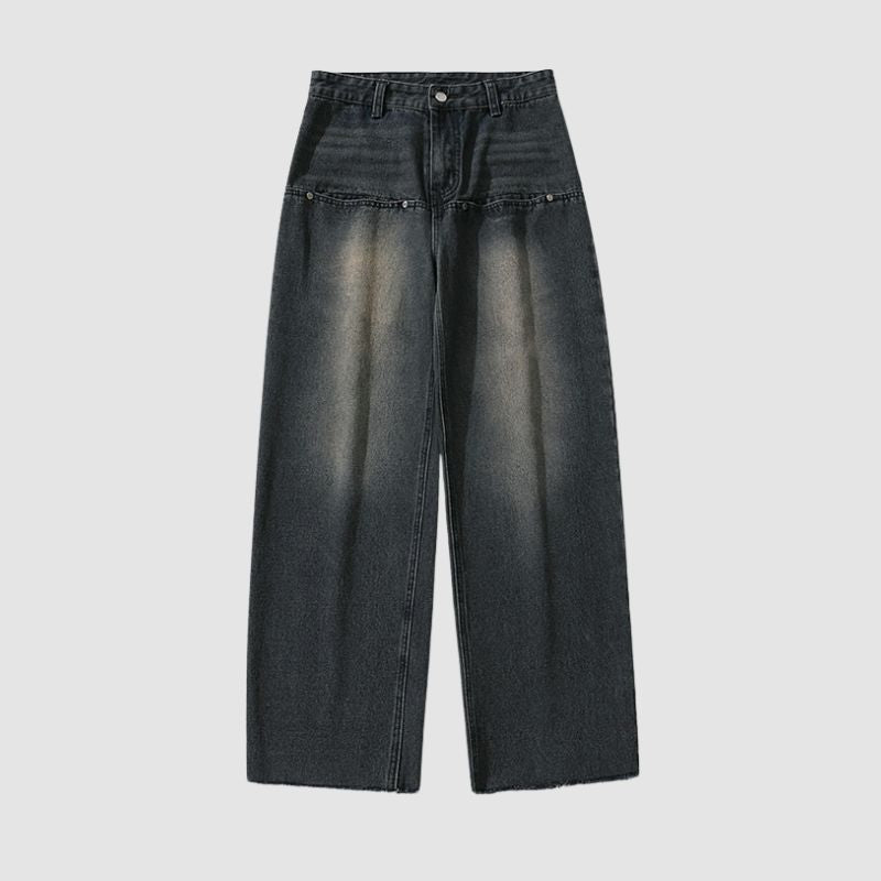 Vintage Washed Front Pocket Jeans,Pant