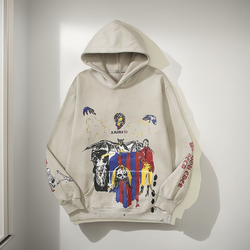 Hyakki Graffiti Print Hoodie