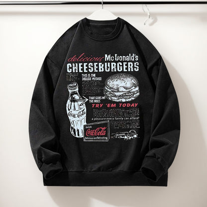 Vintage Fast Food Graphic Sweatshirt