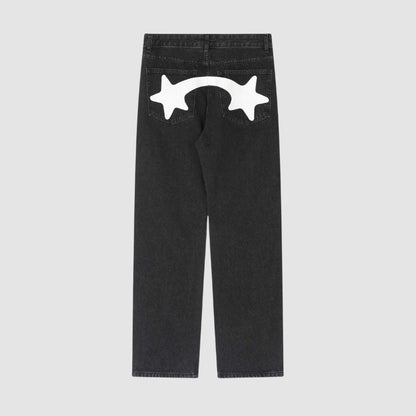 Star Pattern Printed Jeans,Pant