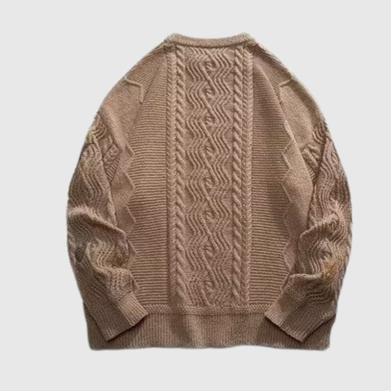 Twist Embroidered Knit Pullover,Sweater