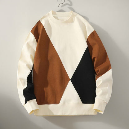 Geometric Patchwork Sweatshirt