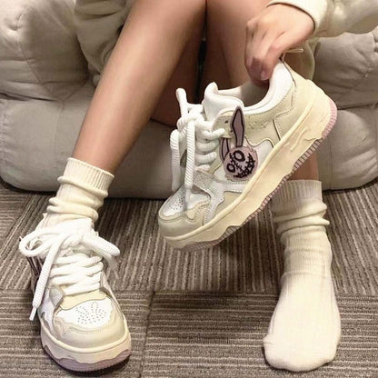 Cartoon Bunny Sneakers,Skate Shoes