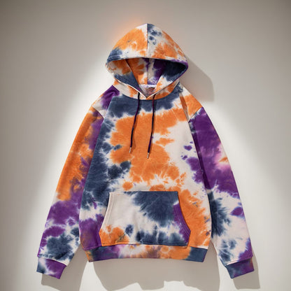 Vibrant Tie-Dye Pullover Hoodie