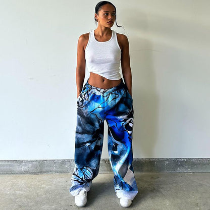 Graffiti 3D Digital Printed Casual Pants