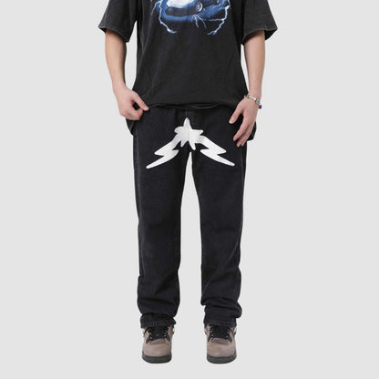 Star Pattern Printed Jeans,Pant