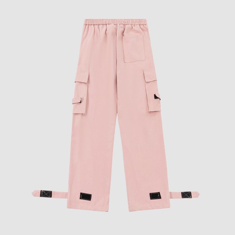 Simple Solid Color Cargo Pants