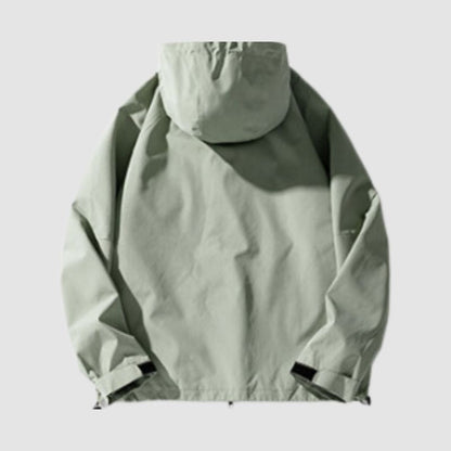 Color-Block Three-Proof Design Hooded Jacket