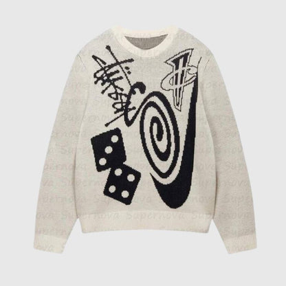 Street Chic Artistic Knit Sweater