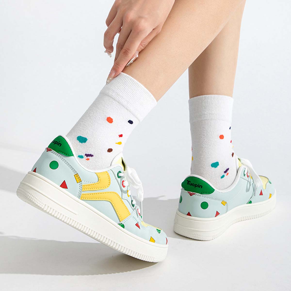 Colorful Casual Sneakers,Skate Shoes