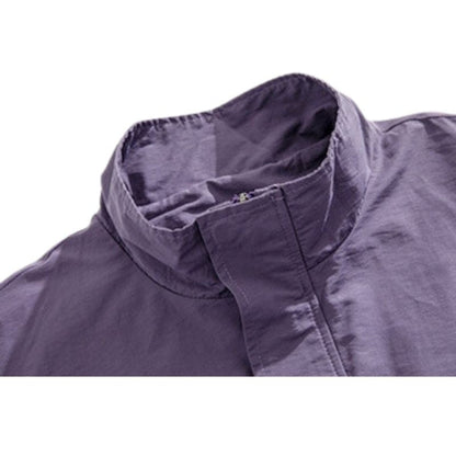 Waterproof Textured Half-Zip Tactical Jacket