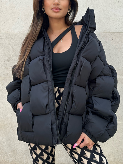 Braid Puffer Coat