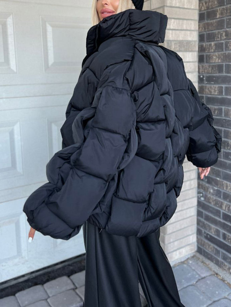 Braid Puffer Coat