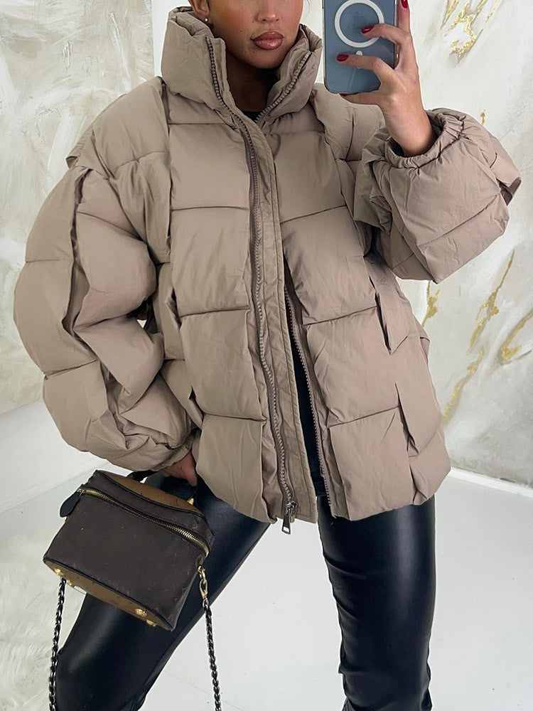 Braid Puffer Coat