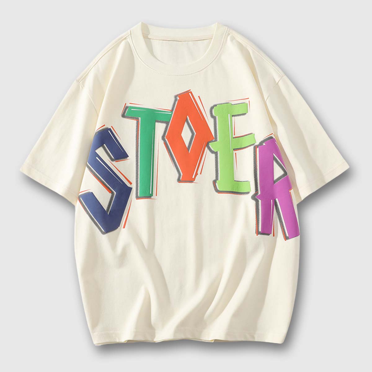 Colorful Letter Graphic Tee