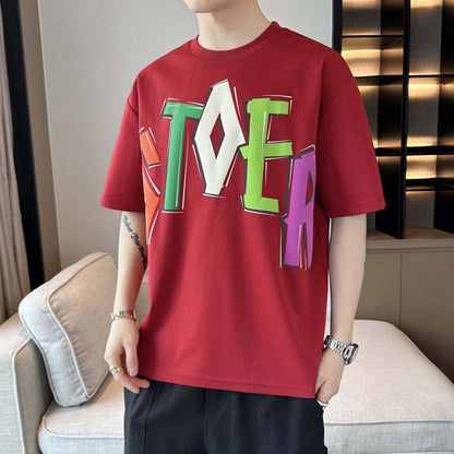 Colorful Letter Graphic Tee