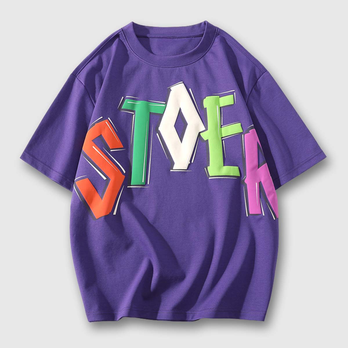 Colorful Letter Graphic Tee