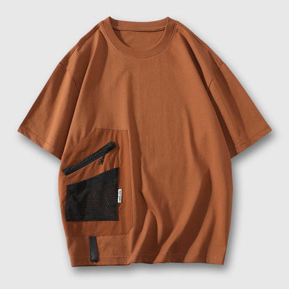 Creative Pocket Solid Color Tee