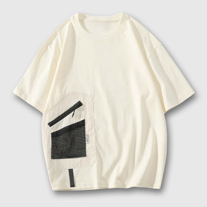 Creative Pocket Solid Color Tee