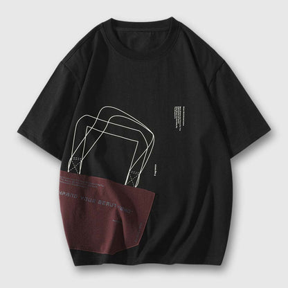 Shopping bag pattern Tee