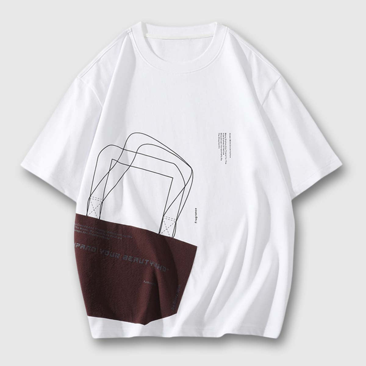 Shopping bag pattern Tee