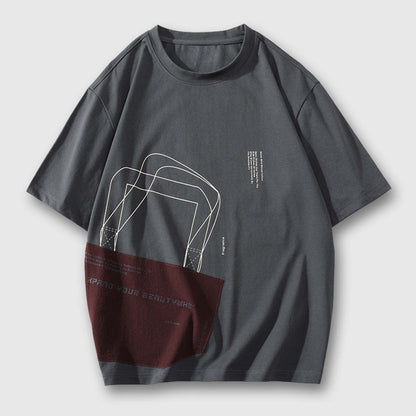 Shopping bag pattern Tee